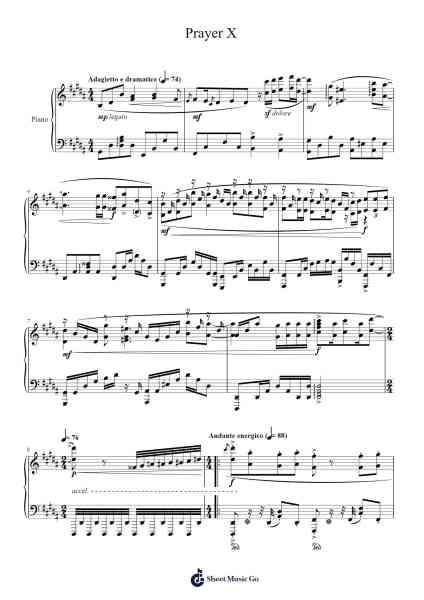 Prayer X Sheet Music by King Gnu-Arr.Yulejah