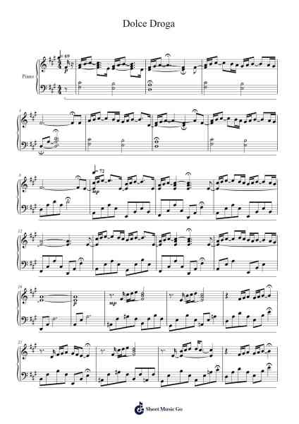 Dolce Droga Sheet Music by Ludovico Einaudi-Arr.Jeno Willlotte