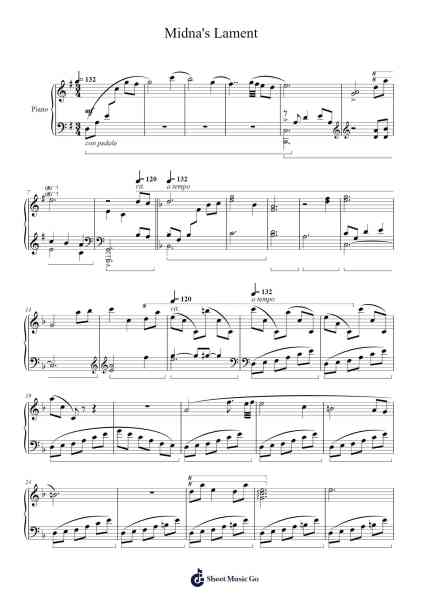 Midna's Lament (Twilight Symphony) Sheet Music by Toruu Minegishi/Asuka Ota/Koji Kondo-Arr.Krisrol Petthew