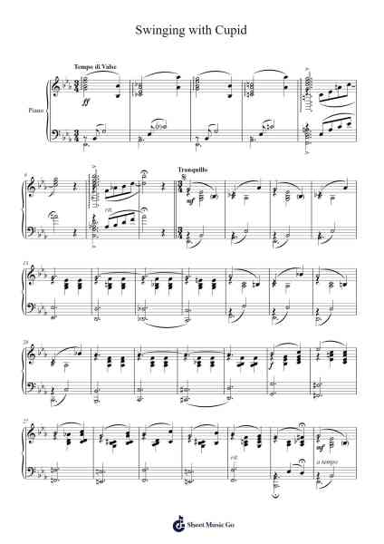 Swinging with Cupid Sheet Music by Frank E. Hersom-Arr.Stowemon