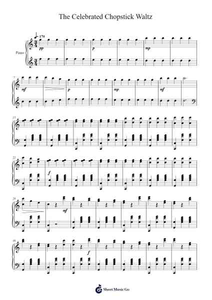 The Celebrated Chop Waltz Sheet Music by Euphemia Allen-Arr.Rayward