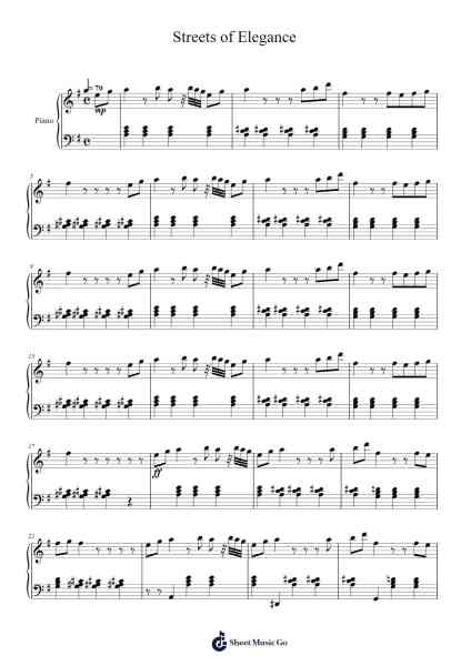 Streets of Elegance Sheet Music by Yu-Peng Chen-Arr.Roxantab Mushaw
