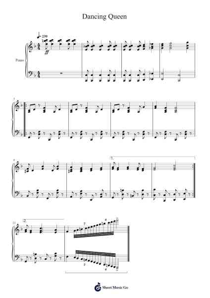 Dancing Queen Sheet Music by Jay Chou-Arr.Mickrett Grantcan