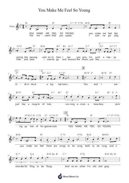You Make Me Feel So Young Sheet Music by Josef Myrow/Mack Gordon-Arr.Eming Birdreade