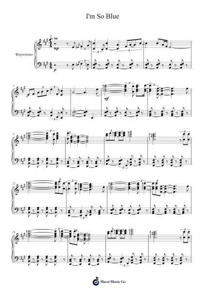 I'm So Blue Sheet Music by Katie Thompson/Martyn Laight-Arr.Chrisboyd Crosean