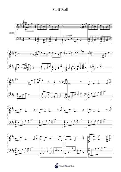 Shin Megami Tensei III: Nocturne - Staff Roll Sheet Music by Shoji Meguro-Arr.Sampridge Yvettejill