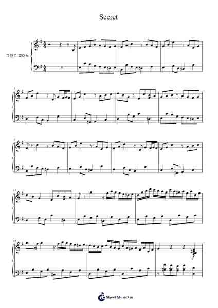 Secret Sheet Music by Jay Chou-Arr.Dwightlind