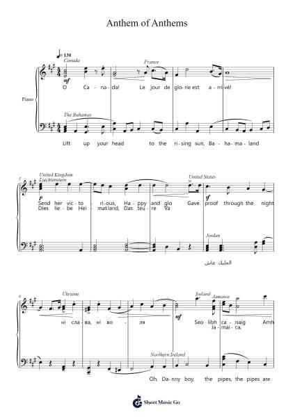 Anthem of Anthems Sheet Music by Vince Ferno Marechal-Arr.Jonesram Bonah