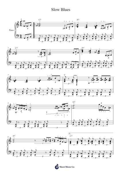 Slow Blues Sheet Music by Unknown Mortal Orchestra-Arr.Thornle