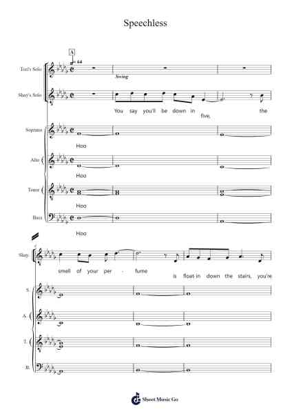 Speechless Sheet Music by Dan + Shay-Arr.Crybe Hickssia