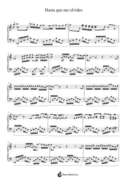 Hasta que me olvides Sheet Music by Luis Miguel-Arr.Crodre Kipqe