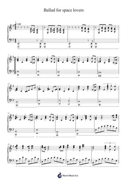 Ballad for space lovers Sheet Music by Didier Marouani-Arr.Comnions Irlay