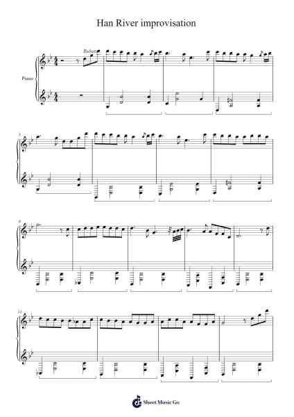 Han River improvisation Sheet Music by Sofiane Pamart-Arr.Lizly Hojo