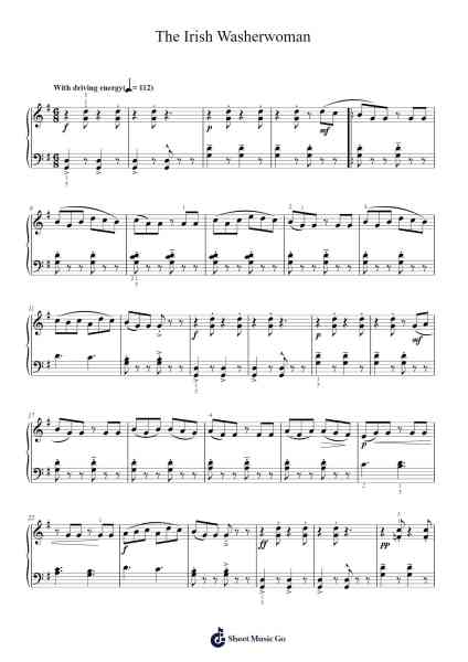 The Irish Washerwoman Sheet Music by Misc Traditional-Arr.Putess Cranenions