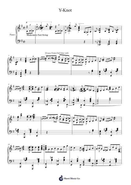 Y-Knot Sheet Music by Tom Brier-Arr.Cliffcam Whbill