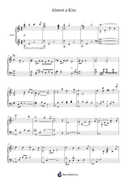 Almost a Kiss Sheet Music by Alexandre Desplat-Arr.Laupound
