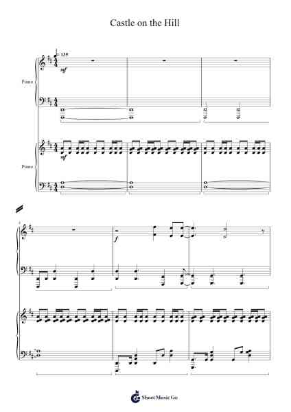 Castle on the Hill Sheet Music by Gailearl Nolance-Arr.Huxdia