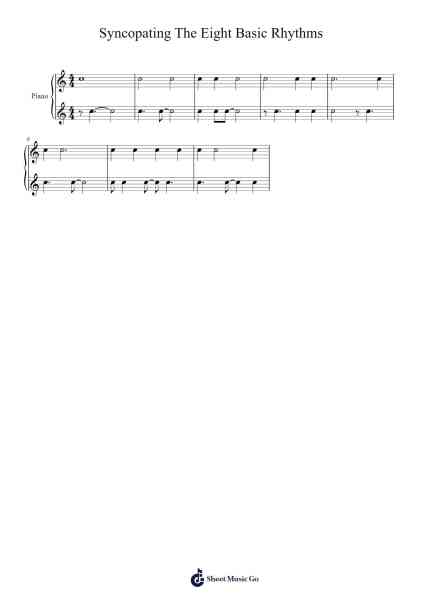 Syncopating The Eight Basic Rhythms Sheet Music by Marc Sabatella-Arr.Twainsel