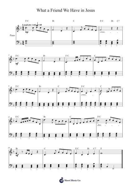 What a Friend We Have in Jesus Sheet Music by Charles C. Converse-Arr.Leethey Yvetteroll
