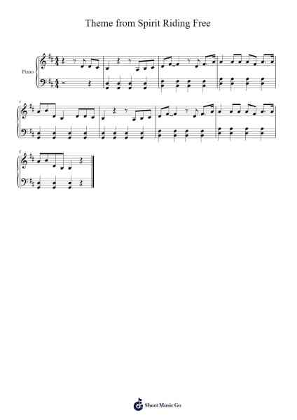 Theme from Spirit Riding Free Sheet Music by Kari Kimmel-Arr.Viten Sun