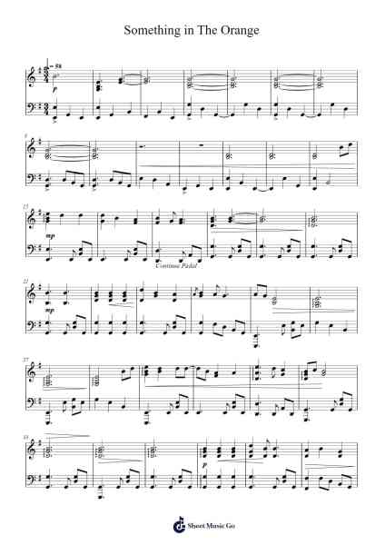Something in The Orange Sheet Music by Unknown author-Arr.Lynstrong Derlard