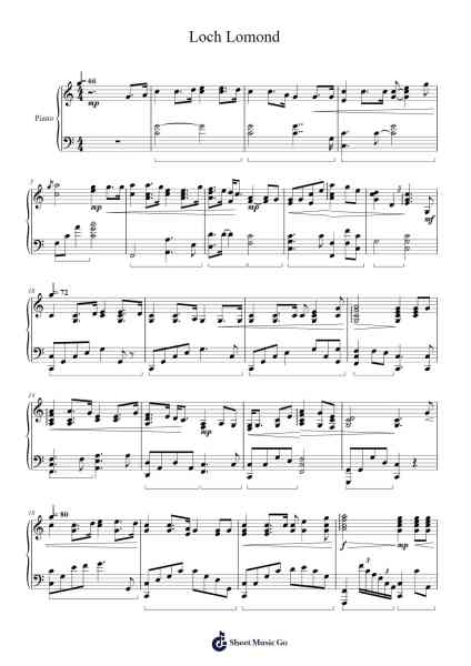 Loch Lomond Sheet Music by Misc Traditional-Arr.Kyleret Earlkyle