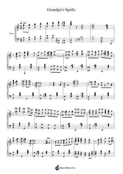 Grandpa's Spells Sheet Music by Jelly Roll Morton-Arr.Triswolf Roochel