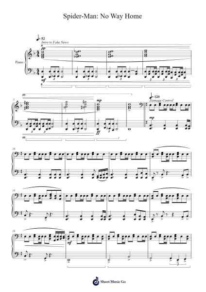 Spider-Man: No Way Home Sheet Music by Michael Giacchino-Arr.Dougnick Steinmeo