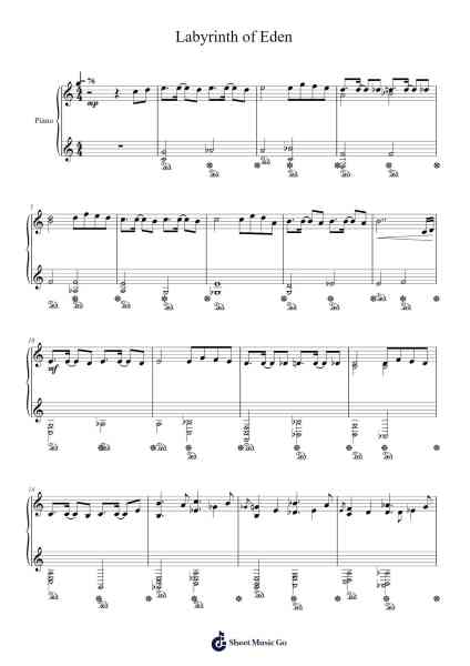 Labyrinth of Eden Sheet Music by Joe Hisaishi-Arr.Pearroe