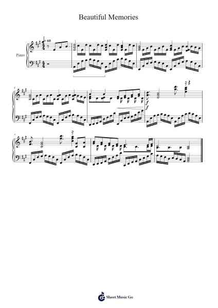 Beautiful Memories Sheet Music by James Zhao-Arr.Ogreen Belker