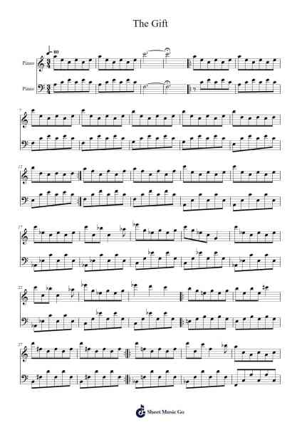 The Gift - Joep Beving Sheet Music by Joep Beving-Arr.Joshgins Widred