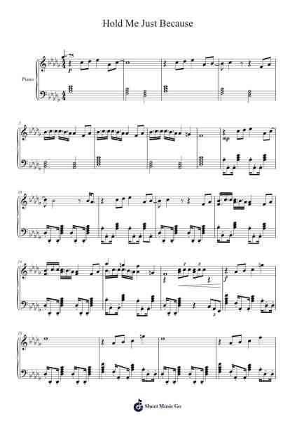 Hold Me Just Because Sheet Music by Madeon-Arr.Hartelius Toddkit