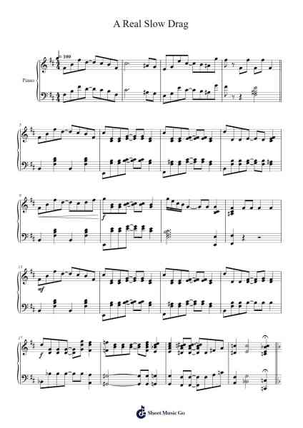 Treemonisha: A Real Slow Drag, Act 3, No. 27 樂譜由 Scott Joplin - 編曲 Nanzie