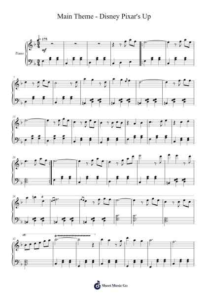 Married Life from Disney Pixar's Up โน้ตเพลงโดย Michael Giacchino-Arr.Attmen Keycie