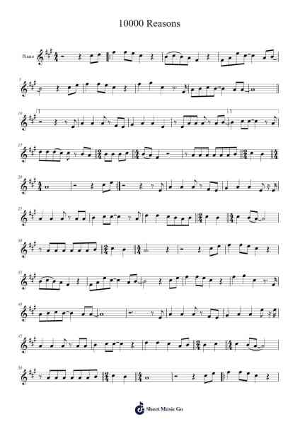 10000 Reasons Sheet Music by Matt Redman-Arr.Clairenor Jouvic