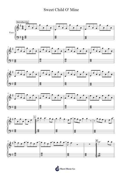 Sweet Child O' Mine Sheet Music by Guns N' Roses-Arr.Eipsgold Maudman