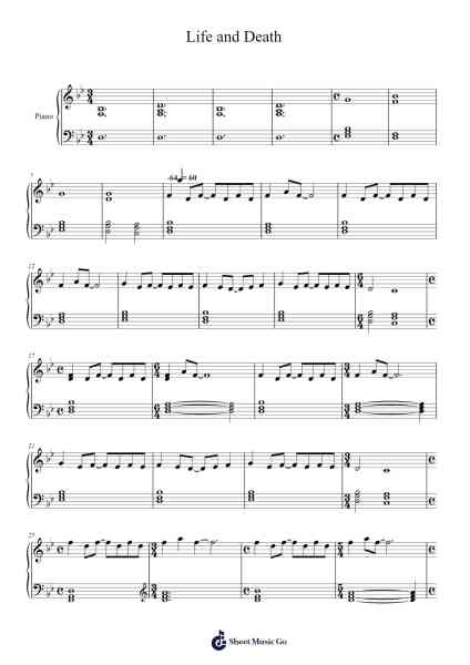 Life and Death Sheet Music by Paul Cardall-Arr.Mattvey Chilrick