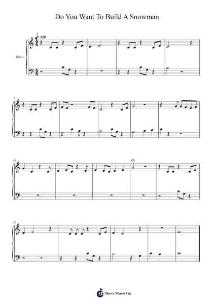 Do You Want To Build A Snowman Sheet Music by Bachfe Jameswill-Arr.Rontrine Ollyn