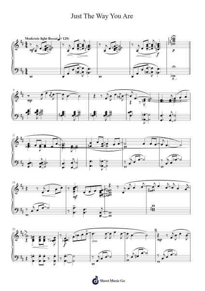 Just The Way You Are Sheet Music by Billy Joel-Arr.Irbald Jouvier