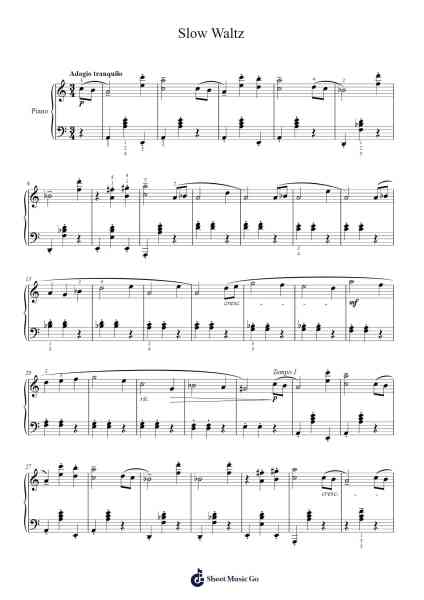 24 Pieces for Children, Op. 39: No. 23, Slow Waltz Sheet Music by Dmitri Kabalevsky-Arr.Chao'neil Wantience