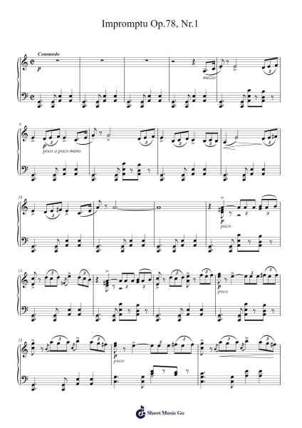 Impromptu, Op. 78 No. 1 Sheet Music by Jean Sibelius-Arr.Sawhy