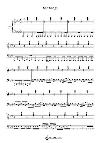 Sad Songs Sheet Music by Illenium/Said the Sky/Annika Wells-Arr.Wrightxon Tinett