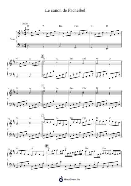 Canon in D Major Sheet Music by Johann Pachelbel-Arr.Consdrow