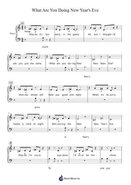 What Are You Doing New Year's Eve Sheet Music by Frank Loesser-Arr.Pumens Faulkgrant