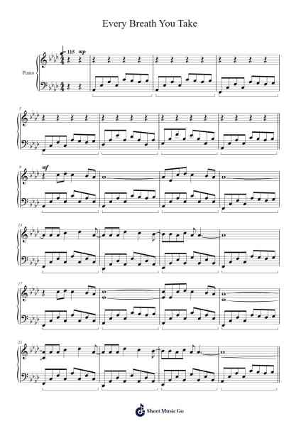 Every Breath You Take Sheet Music by The Police-Arr.Cisbrian Jestier