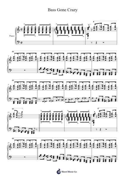 Bass Gone Crazy Sheet Music by Albert Ammons-Arr.Crichriet Hawreen