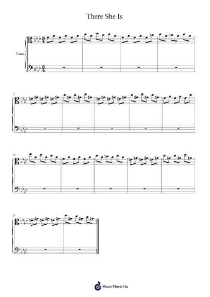 There She Is Sheet Music by undefined-Arr.Sibylmos Fordridge