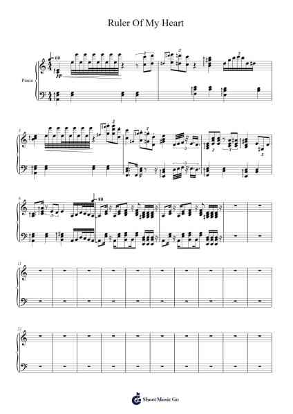 Ruler Of My Heart Sheet Music by STUDIO LICO-Arr.Hytrine