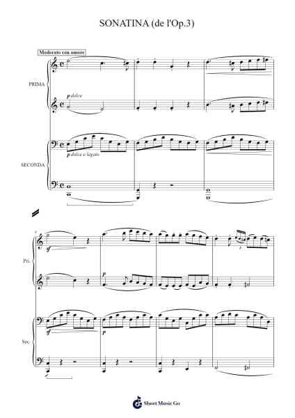 Sonatina from Op. 3 Sheet Music by Carl Maria von Weber-Arr.Croftsgreg