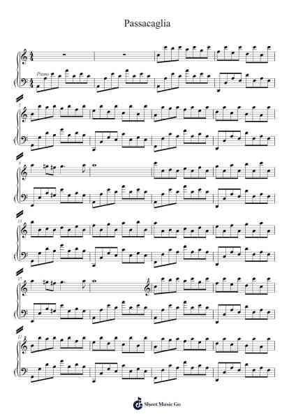Passacaglia Sheet Music by Alexander Nakarada-Arr.Kelthea